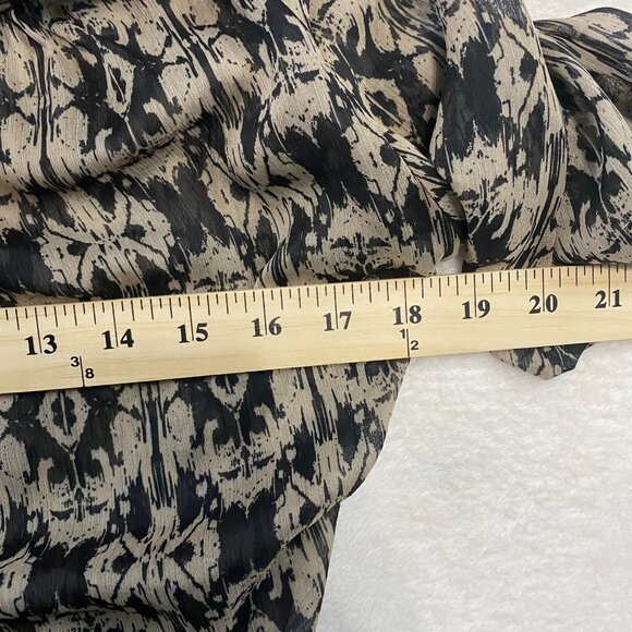 Faded Glory Print Camp Loop Straps Belted Top Medium 8/10 - Picture 8 of 10